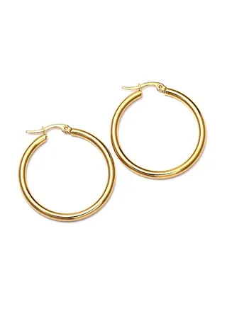 Solid Color Stylish All Match Hoop Earrings 