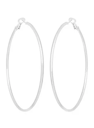 Vintage Simple Design Exaggerate Hoops Earrings 