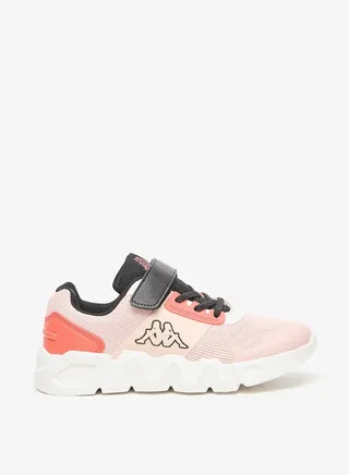 Girls' Textured Sports Shoes with Hook and Loop Closure 