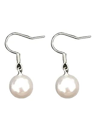 Faux Pearl Dangle Earrings 