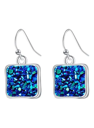 Geometric Shape Dangle Earrings 