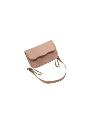 Leather bag for women top handle crossbody bag with attached strap modern and elegant design dimensions 11 x 17 cm 