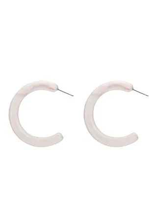 Resin Hoops Earrings 