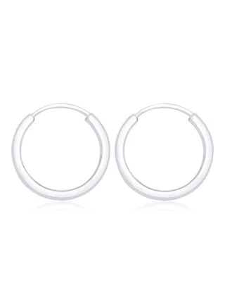 925 Sterling Silver Plain Earrings 