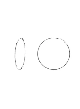 Stainless Steel Large Circle Hoop Earrings 