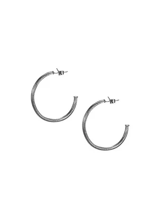 Silver Plated Petite Hoop Earrings 