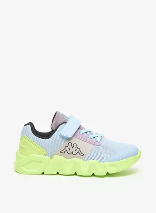 Girls' Textured Sports Shoes with Hook and Loop Closure 