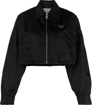 Cropped Bomber Jacket