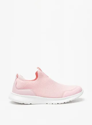 Girl's Textured Slip-On Sports Shoes 