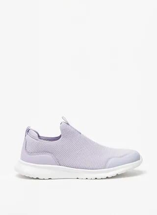 Girl's Textured Slip-On Sports Shoes 