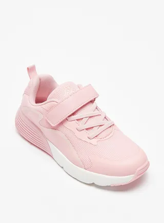 Kappa Girls' Panelled Sports Shoes With Hook And Loop Closure 