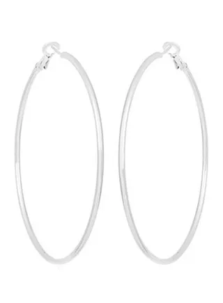 Vintage Simple Design Exaggerate Hoops Earrings 