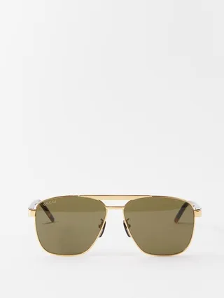 Aviator Metal Sunglasses