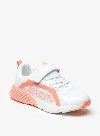 Girls' Textured Sports Shoes with Hook and Loop Closure 
