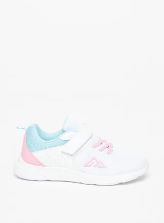Girl's Ombre Sports Shoes with Hook and Loop Closure 