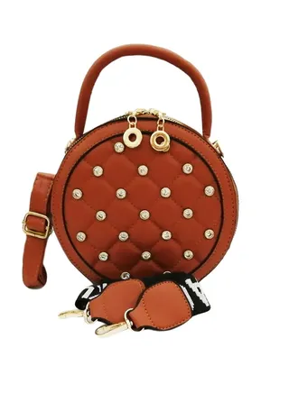 Leather Crossbody Bag Camel 