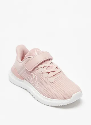 Kappa Girls' Textured Sports Shoes With Hook And Loop Closure 