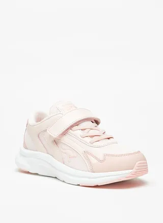 Girls Textured Sports Shoes With Hook And Loop Closure 