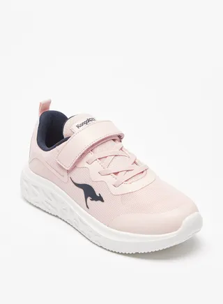 Girls Sports Shoes with Hook and Loop Closure 