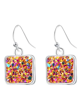 Geometric Shape Dangle Earrings 