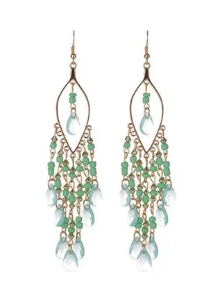 Rhinestone Tassel Earrings 