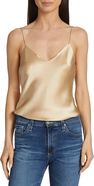Falicity Lace Up Silk Cami