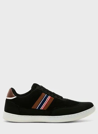 Webbing Detail Casual Sneakers