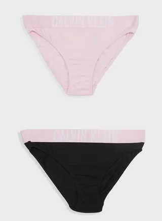 Kids 2 Pack Logo Bikini Brief 