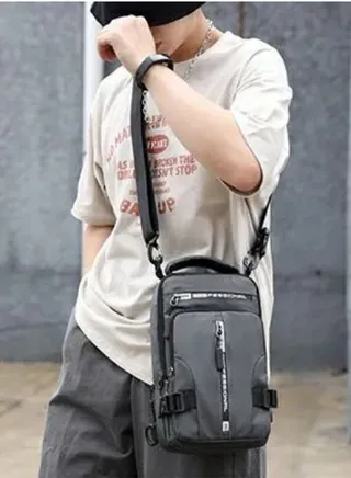 Crossbody bag 3*1 waterproof material Grey color 