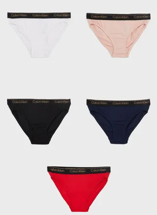 Kids 5 Pack Essential Bikini Brief 