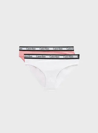 Kids 2 Pack Logo Band Bikini Briefs 