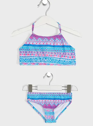 Kids Halter Neck Bikini Set 