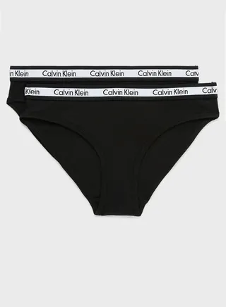 Kids 2 Pack Logo Band Bikini Briefs 