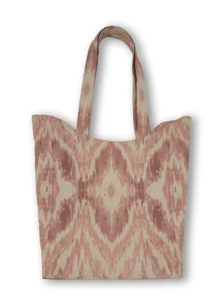casual printed linen tote bag w230013b 