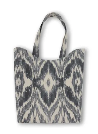 casual printed linen tote bag w230013c 