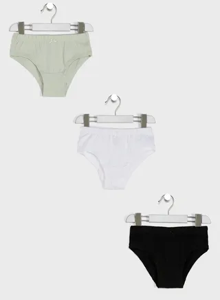 Girls 3 pack essential Hipsters 