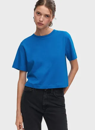 Round Neck Crop T-Shirt 