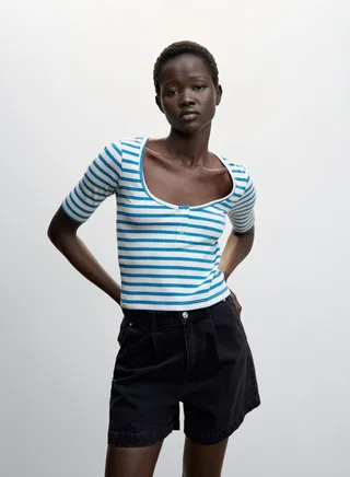 Striped Crop T-Shirt 