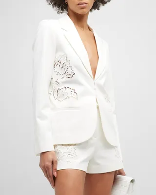 Elodie Lace Embroidered Jacket
