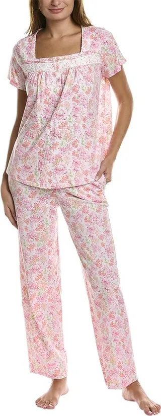 Carole Hochman 2pc Short Sleeve Pajama Set