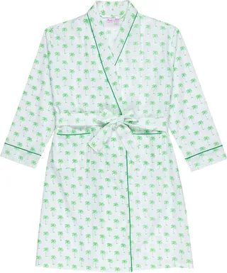 Blue Palm Tree Robe