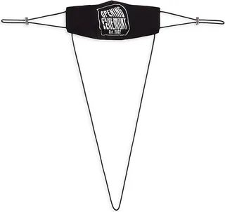 Warped Logo Lanyard Face Mask