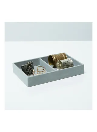 Flossy Jewelry Tray With Two Parts 