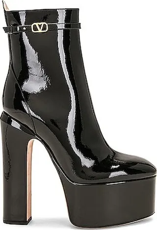 Valentino Garavani Platform Booties in Black