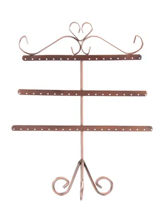 Three-layer Showing Stand Fish Bone Shape Ear Nail Earrings Display Rack 
