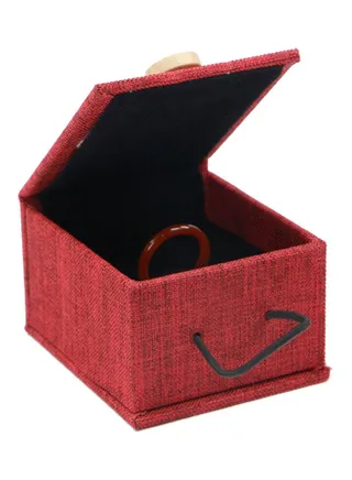 Wooden Buckle Jewelry Gift Box 