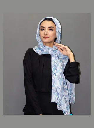 Stylish Crinkled Printed Scarf Multicolour 