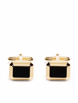 Square Enamel-Detail Cufflinks