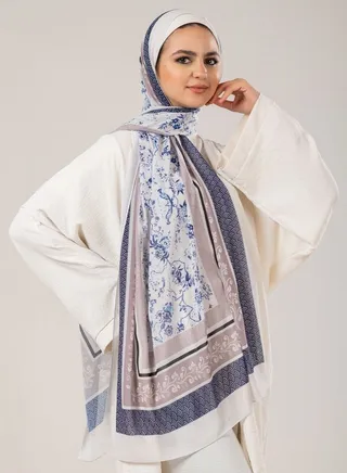 Digital Chiffon Crepe Scarf Multicolor Hijab Scarf 