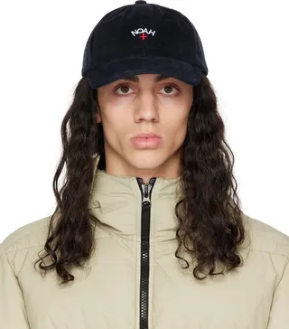 Noah Navy Core Logo Six-Panel Cap